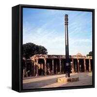 Asoka Pillar, Delhi, c20th century-CM Dixon-Framed Stretched Canvas
