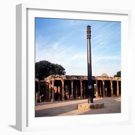 Asoka Pillar, Delhi, c20th century-CM Dixon-Framed Giclee Print