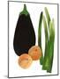 asparagus, apricots,aubergine-Sarah Thompson-Engels-Mounted Giclee Print