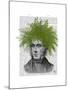 Asparagus Fern Head Plant Head-Fab Funky-Mounted Art Print