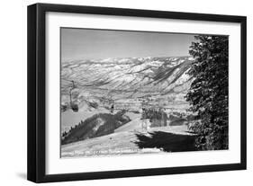 Aspen, Colorado - Aspen Chair Lift View of Roaring Fork Valley-Lantern Press-Framed Art Print