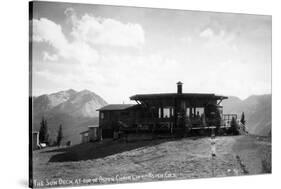 Aspen, Colorado - Sun Deck atop the Chair Lift-Lantern Press-Stretched Canvas