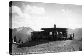 Aspen, Colorado - Sun Deck atop the Chair Lift-Lantern Press-Stretched Canvas