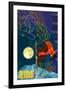 Aspen, Colorado - Timelapse Snowboarder-Lantern Press-Framed Art Print