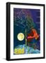 Aspen, Colorado - Timelapse Snowboarder-Lantern Press-Framed Art Print