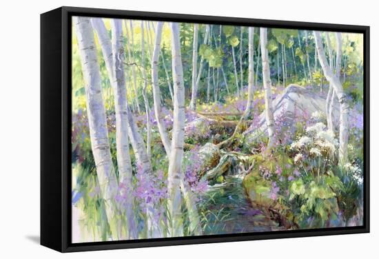 Aspen Glade-Julie G. Pollard-Framed Stretched Canvas