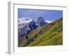 Aspen Pines and Snowy Peaks,San Juan Skyway, Colorado, USA-Jean Brooks-Framed Photographic Print