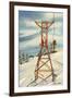 Aspen Ski Lift-null-Framed Art Print