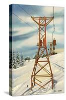 Aspen Ski Lift-null-Stretched Canvas