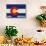 Aspen - Snowmass, Colorado State Flag-Lantern Press-Art Print displayed on a wall