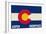 Aspen - Snowmass, Colorado State Flag-Lantern Press-Framed Art Print