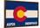 Aspen - Snowmass, Colorado State Flag-Lantern Press-Framed Art Print