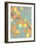 Aspen Tree Branch with Autumn Leaves-Milovelen-Framed Art Print