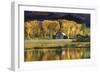 Aspen Trees with Barn-Jamie Cook-Framed Giclee Print