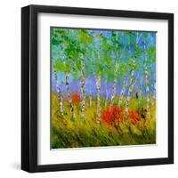 Aspen Trees-Pol Ledent-Framed Art Print