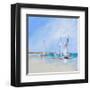 Aspendale Sails-Craig Trewin Penny-Framed Art Print