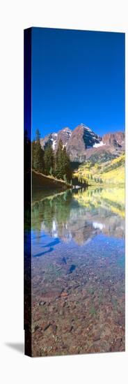 Aspens and Morning Light, Maroon Bells Near Aspen, Colorado-null-Stretched Canvas