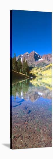 Aspens and Morning Light, Maroon Bells Near Aspen, Colorado-null-Stretched Canvas