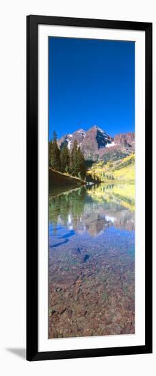 Aspens and Morning Light, Maroon Bells Near Aspen, Colorado-null-Framed Photographic Print