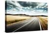 Asphalt Road in Tuscany, Italy-Iakov Kalinin-Stretched Canvas