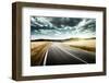 Asphalt Road in Tuscany Italy-Iakov Kalinin-Framed Photographic Print