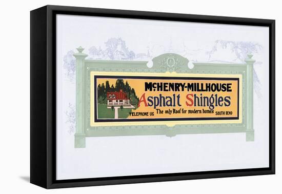 Asphalt Shingles-null-Framed Stretched Canvas