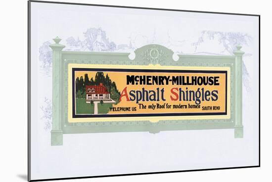 Asphalt Shingles-null-Mounted Art Print