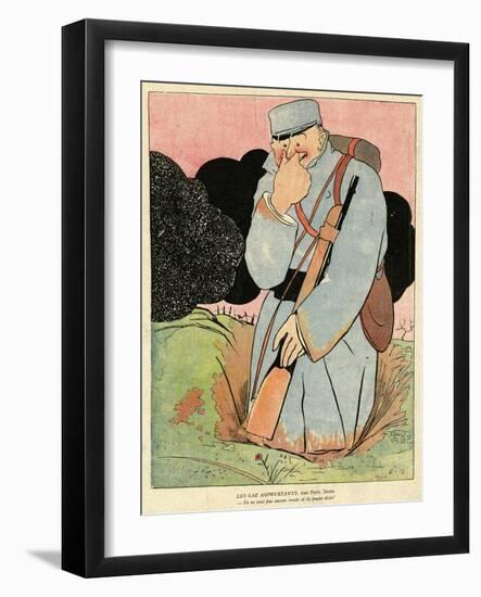 Asphyxiating Gases-Paul Iribe-Framed Art Print