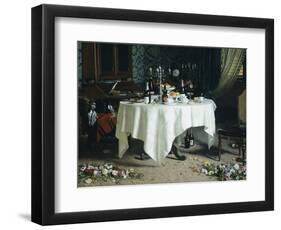 Asphyxiation, Left Side, 1884-Angelo Morbelli-Framed Giclee Print