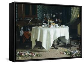 Asphyxiation, Left Side, 1884-Angelo Morbelli-Framed Stretched Canvas