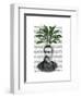 Aspidistra Head Plant Head-Fab Funky-Framed Art Print