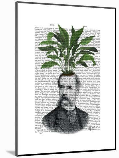 Aspidistra Head Plant Head-Fab Funky-Mounted Art Print