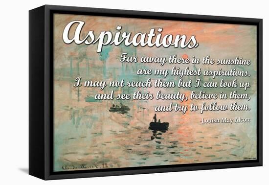 Aspirations-null-Framed Stretched Canvas