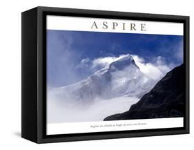 Aspire - Mt Aspiring-AdventureArt-Framed Stretched Canvas