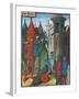 Assalt on a Fortress, Miniature from Lancelot of the Lake, Manuscript, France 15th Century-null-Framed Giclee Print