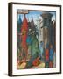 Assalt on a Fortress, Miniature from Lancelot of the Lake, Manuscript, France 15th Century-null-Framed Giclee Print