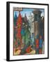 Assalt on a Fortress, Miniature from Lancelot of the Lake, Manuscript, France 15th Century-null-Framed Giclee Print