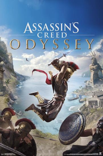 ASSASSIN'S CREED ODYSSEY - ATTACK-null-Lamina Framed Poster