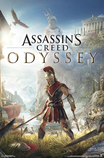 ASSASSIN'S CREED ODYSSEY - BATTLE-null-Lamina Framed Poster