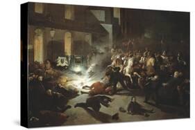 Assassination Attempt on Napoleon III by Felice Orsini in Paris on Jan 14, 1858-null-Stretched Canvas