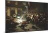 Assassination Attempt on Napoleon III by Felice Orsini in Paris on Jan 14, 1858-null-Mounted Giclee Print