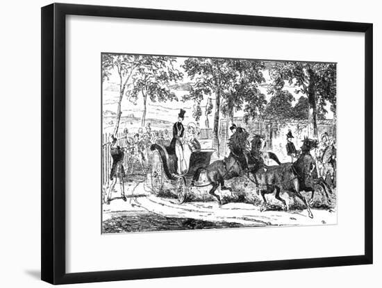 Assassination Attempt on Queen Victoria-Hablot K Browne-Framed Art Print