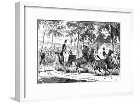 Assassination Attempt on Queen Victoria-Hablot K Browne-Framed Art Print