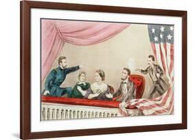 Assassination of Abraham Lincoln-Currier & Ives-Framed Giclee Print