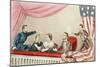Assassination of Abraham Lincoln-Currier & Ives-Mounted Giclee Print