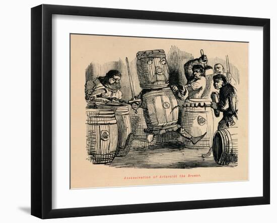 'Assassination of Artaveldt the Brewer', c1860, (c1860)-John Leech-Framed Giclee Print