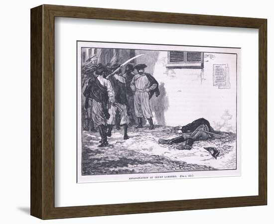 Assassination of Count Lamberg Ad 1849-Gordon Frederick Browne-Framed Giclee Print