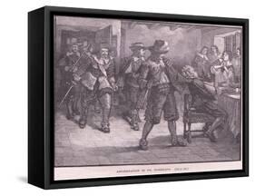 Assassination of Dr Dorislaus AD 1649-Walter Stanley Paget-Framed Stretched Canvas