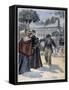 Assassination of Elisabeth of Bavaria by Luigi Lucheni, 1898-null-Framed Stretched Canvas