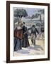 Assassination of Elisabeth of Bavaria by Luigi Lucheni, 1898-null-Framed Giclee Print